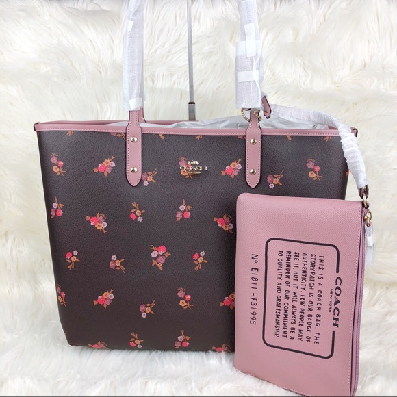 Coach Handbags - Coach Reversible City Tote Baby Bouquet Print
